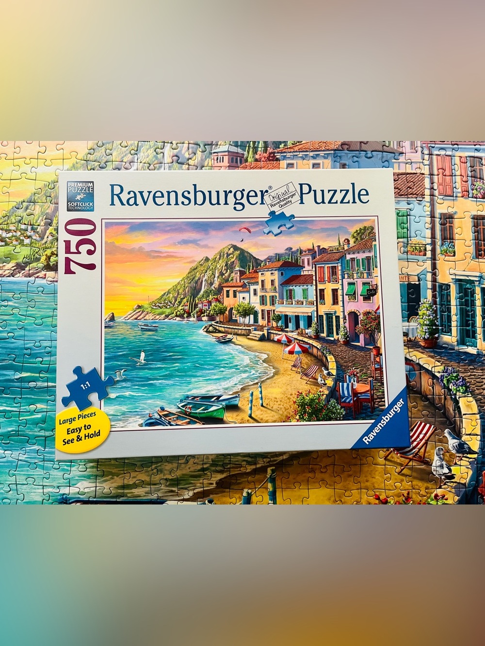 Ravensburger 750 piece - easy to hold large piece puzzle